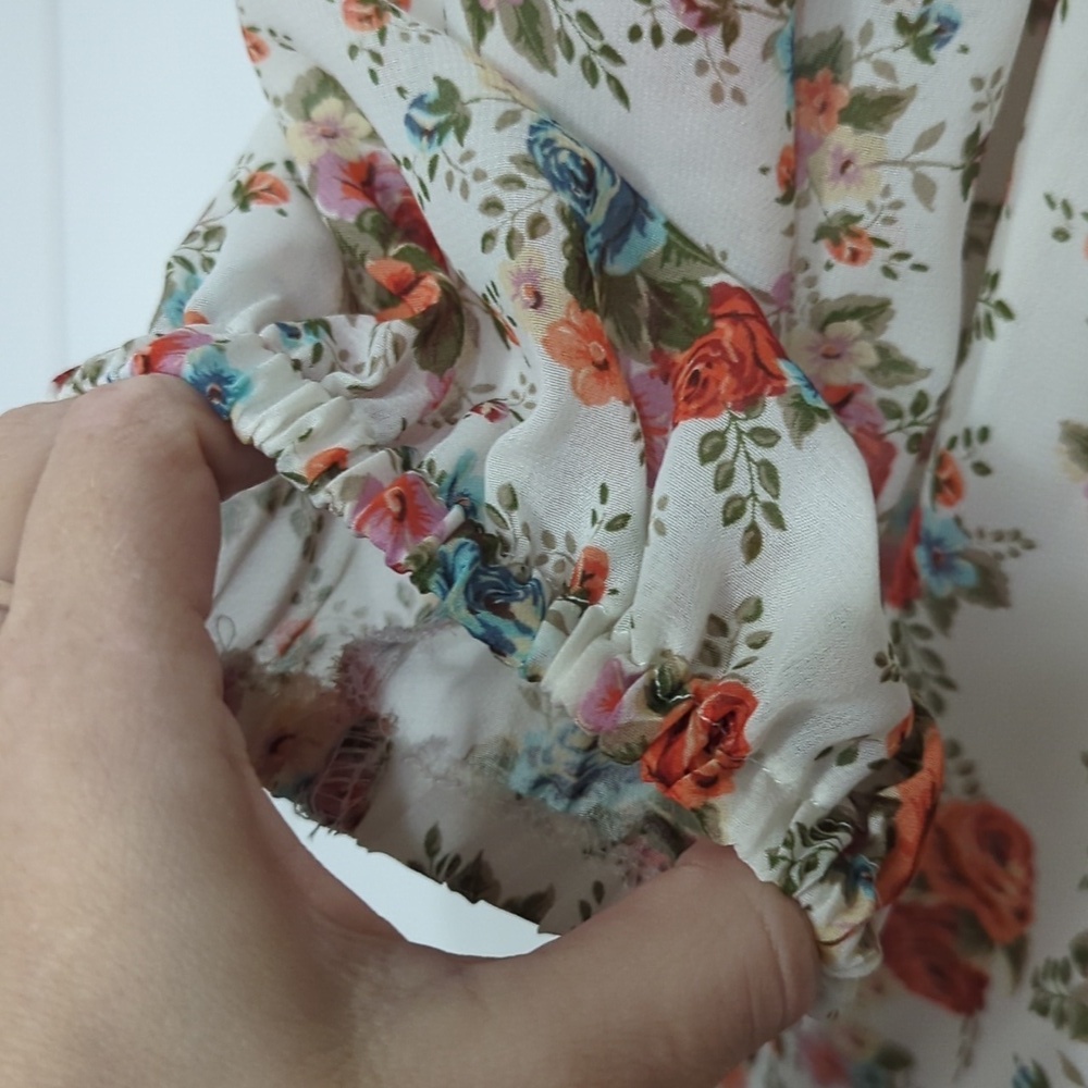 🌟NWT Bonnie Jean Girl Floral and Lace Dress - Picture 8 of 8